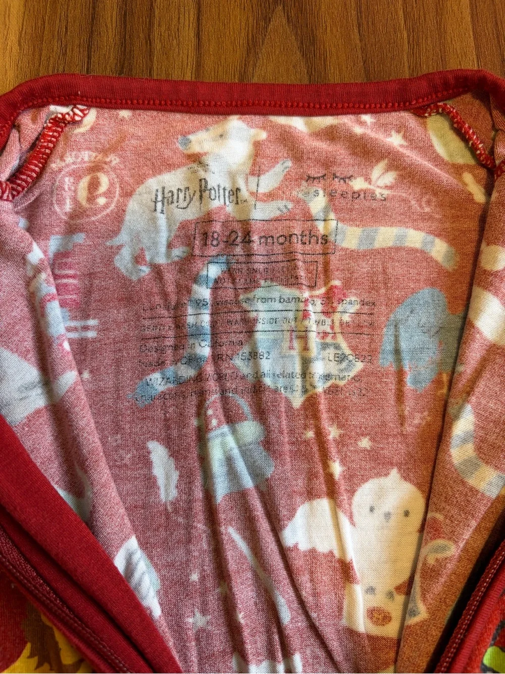 Little Sleepies 18-24M Harry Potter Zippy